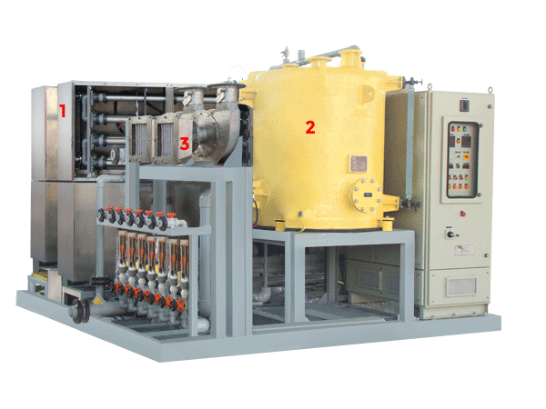 RT CHLOR-S SEAWATER-BASED HYPOCHLORITE SYSTEM MONTED ON A SKID